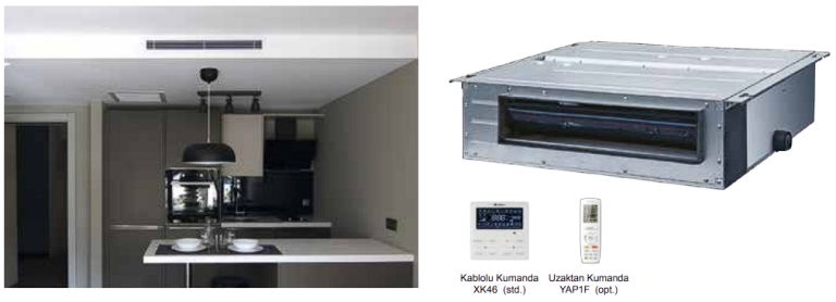 Düşük Statik Basınçlı Kanal Tipi İç Ünite Görsel