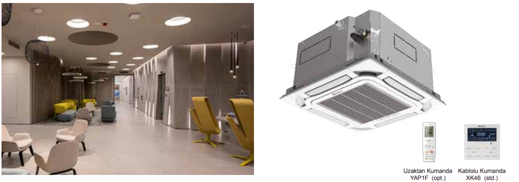 Dairesel Atışlı Kaset Tipi İç Ünite Görsel
