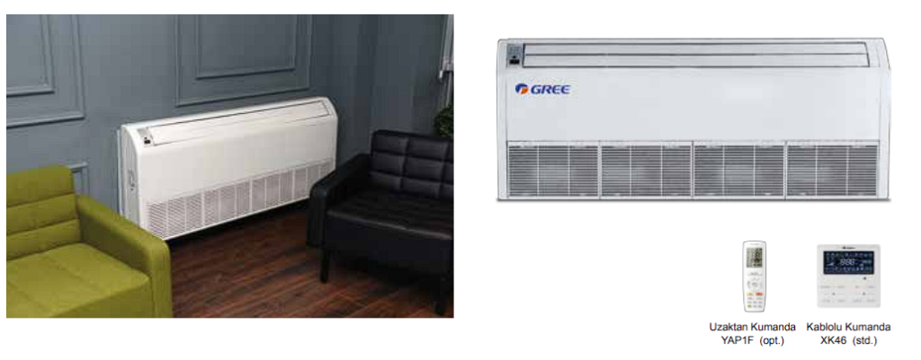 Yer Tavan Tipi İç Ünite Görsel