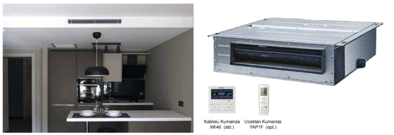 Düşük Statik Basınçlı Kanal Tipi İç Ünite Görsel